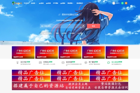 二开素材主题/增加了广告模块/会员介绍单页之类功能具体可查看演示网站/WordPress主题